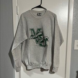 Vintage Gray MSU Logo Pullover Crewneck
